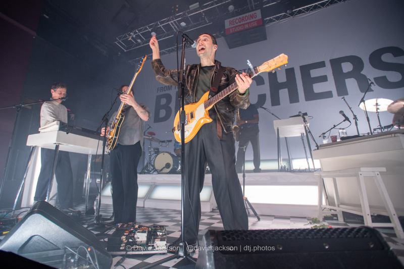 Bleachers on stage at the O2 Institute in Birmingham on Saturday, March 23, 2024. Photo by David Jackson.