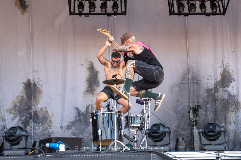 Sof Play on stage at Bludfest at The National Bowl, Milton Keynes on Sunday, August 12, 2024. Photo by David Jackson