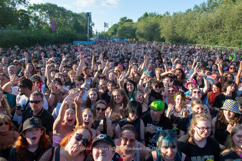 Fans at Bludfest at The National Bowl, Milton Keynes on Sunday, August 12, 2024. Photo by David Jackson