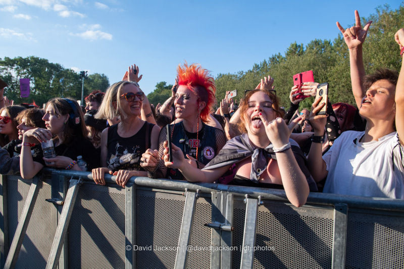 Fans at Bludfest at The National Bowl, Milton Keynes on Sunday, August 12, 2024. Photo by David Jackson