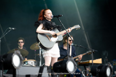 Elín Hall on stage at The National Bowl in Milton Keynes on Saturday, June 21, 2025. Photo by David Jackson.
