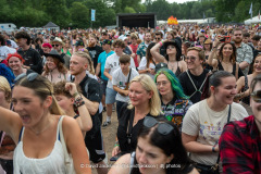 Fans watching acts perform at Bludfest at The National Bowl in Milton Keynes on Saturday, June 21, 2025. Photo by David Jackson.