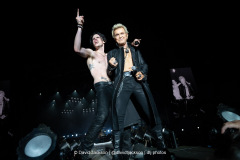 Billy Idol and Yungblud on stage at The National Bowl in Milton Keynes on Saturday, June 21, 2025. Photo by David Jackson.