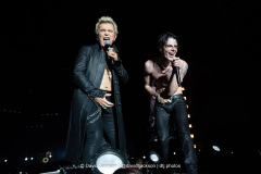 Billy Idol and Yungblud on stage at The National Bowl in Milton Keynes on Saturday, June 21, 2025. Photo by David Jackson.