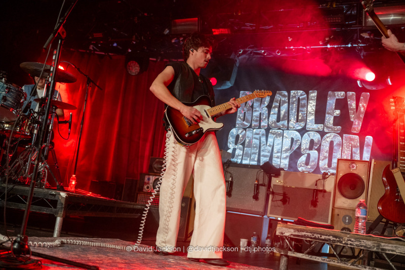 Bradley Simpson on stage at the O2 Institute 2 in Birmingham on Friday, November 8, 2024. Photo by David Jackson.