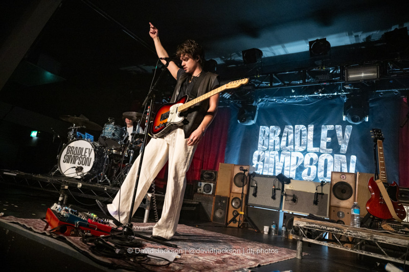 Bradley Simpson on stage at the O2 Institute 2 in Birmingham on Friday, November 8, 2024. Photo by David Jackson.