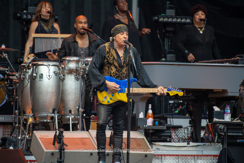 Steven Van Zandt and members of the E-Street Band performing at Villa Park, Birmingham, on Friday, June 16, 2023. Photo by David Jackson.