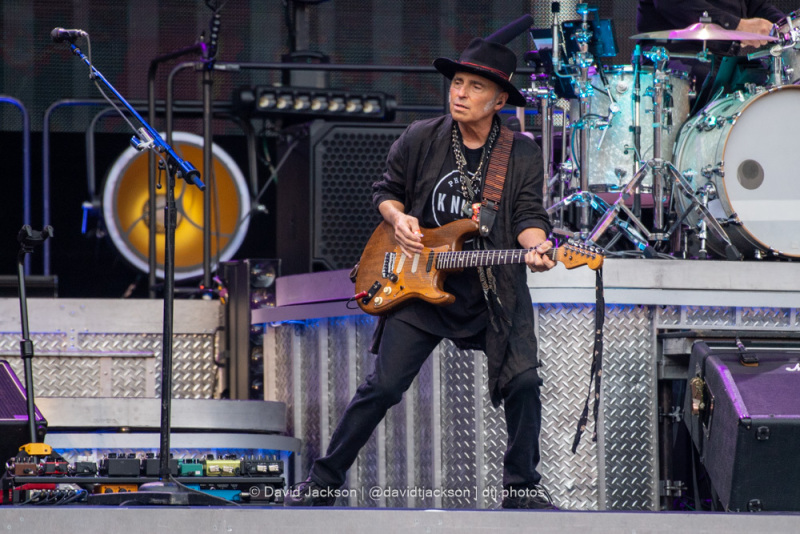 Nils Lofgren performing at Villa Park, Birmingham, on Friday, June 16, 2023. Photo by David Jackson.