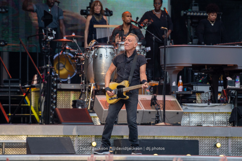 Bruce Springsteen performing at Villa Park, Birmingham, on Friday, June 16, 2023. Photo by David Jackson.