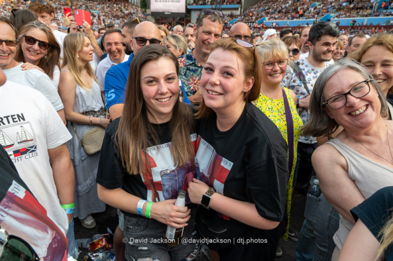 Fans inside Villa Park, Birmingham, on Friday, June 16, 2023. Photo by David Jackson.