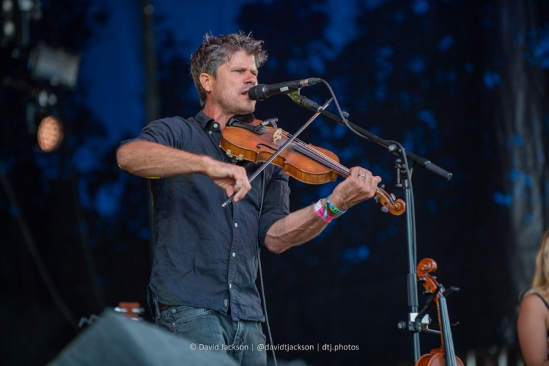 Seth Lakeman and band performing at Cropredy Convention, Saturday, August 13, 2022. Photo by David Jackson.