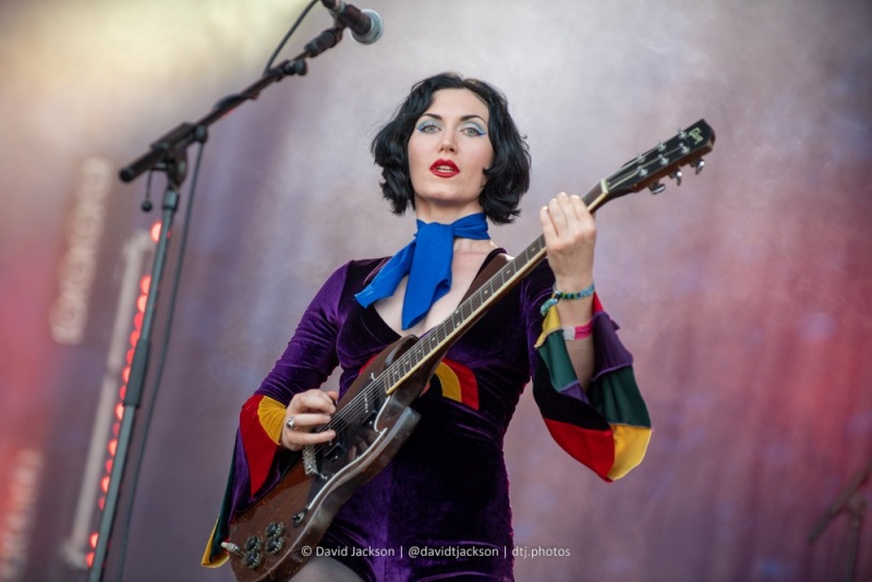 Rosalie Cunningham and band performing at Cropredy Convention, Saturday, August 13, 2022. Photo by David Jackson.