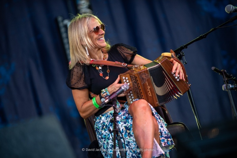 The Sharon Shannon Trio performing at Cropredy Convention, Friday, August 12, 2022. Photo by David Jackson.