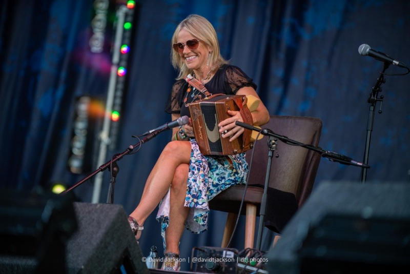 The Sharon Shannon Trio performing at Cropredy Convention, Friday, August 12, 2022. Photo by David Jackson.