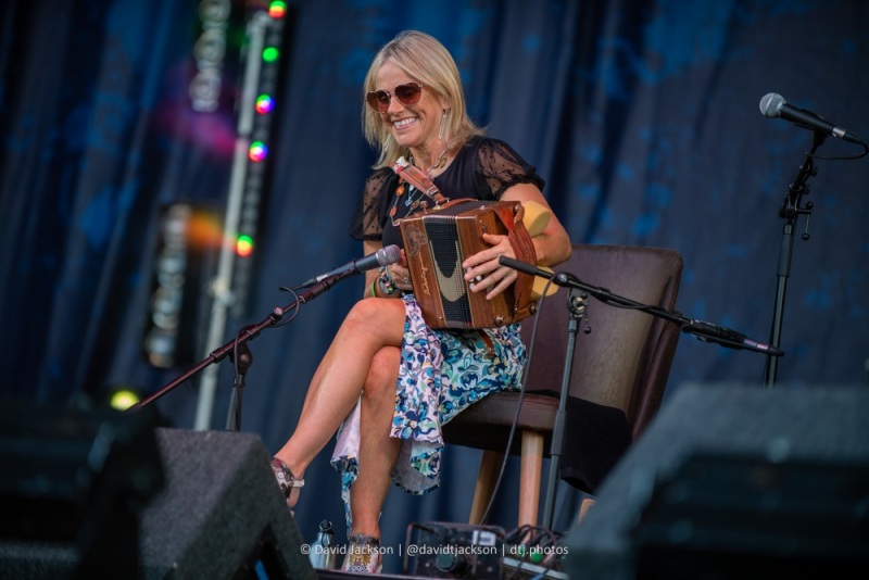 The Sharon Shannon Trio performing at Cropredy Convention, Friday, August 12, 2022. Photo by David Jackson.