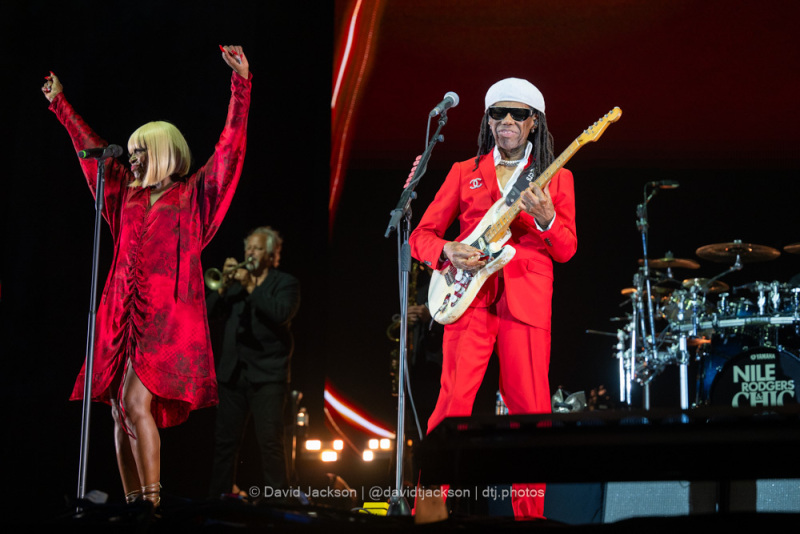 Nile Rodgers and CHIC headlining the opening day of Cropredy Convention 2023. Photo by David Jackson.
