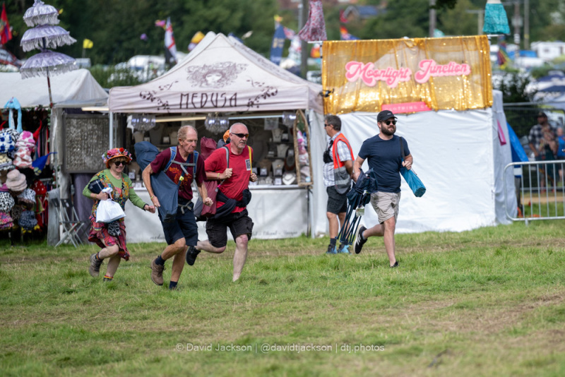 Festival goers heading into the arena on the second day of Cropredy Convention 2023. Photo by David Jackson