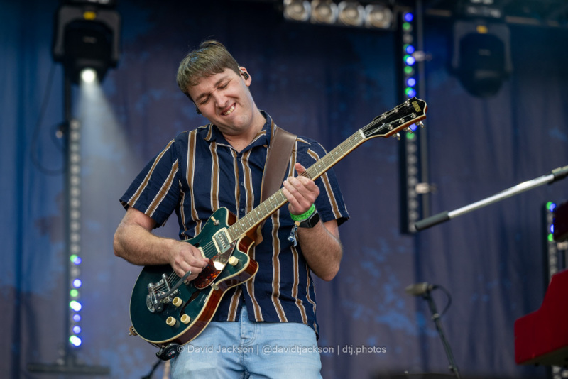 The Joshua Burnell Band performing on the second day of Cropredy Convention 2023. Photo by David Jackson.