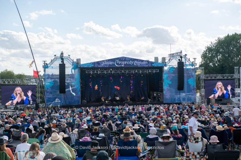 Crowds watching acts perform at Cropredy Convention on Friday, August 9, 2024. Photo by David Jackson.