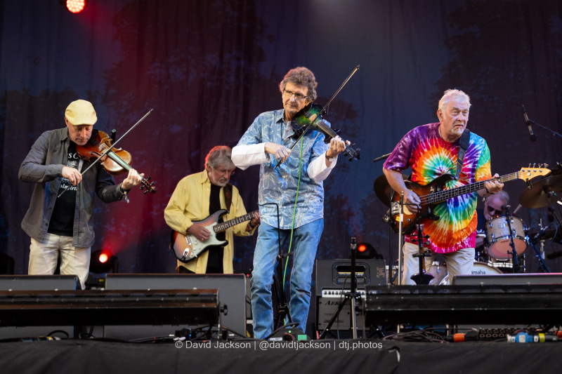 Feast Of Fiddles on stage at Cropredy Convention on Thursday, August 8. Photo by David Jackson.