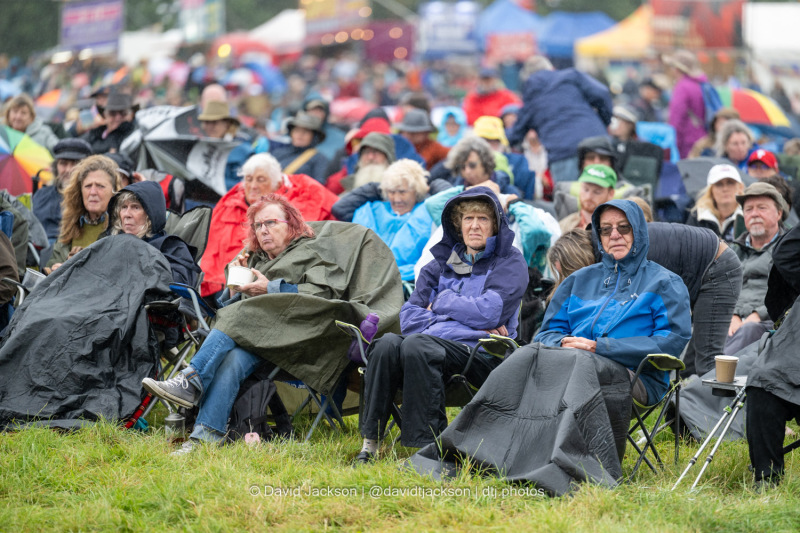 Crowds watching acts performing at Cropredy Convention on Thursday, August 8, 2024. Photo by David Jackson.