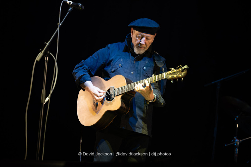 Richard Thompson onstage at Cropredy Convention on Friday, August 9, 2024. Photo by David Jackson.