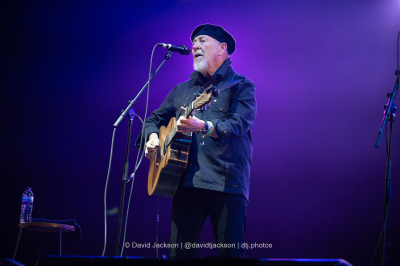 Richard Thompson onstage at Cropredy Convention on Friday, August 9, 2024. Photo by David Jackson.