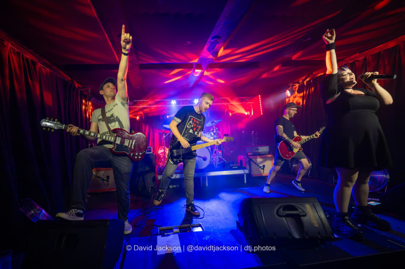 Defenestration on stage at The Black Prince in Northampton on Friday, August 17, 2024. Photo by David Jackson.