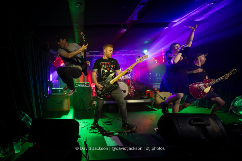 Defenestration on stage at The Black Prince in Northampton on Friday, August 17, 2024. Photo by David Jackson.