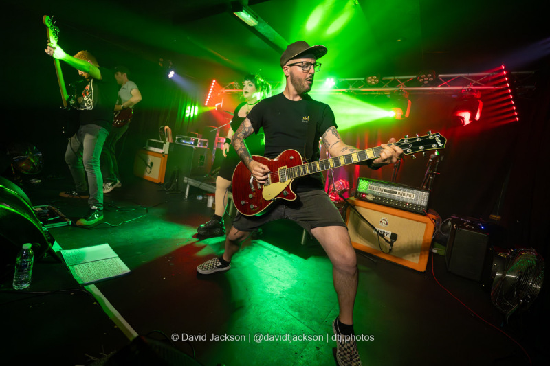 Defenestration on stage at The Black Prince in Northampton on Friday, August 17, 2024. Photo by David Jackson.