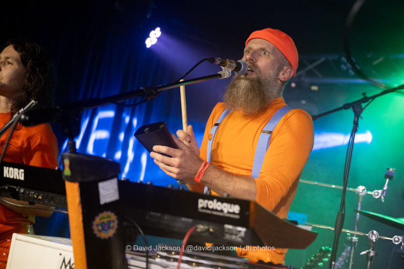 Orange Clocks on stage at The Black Prince in Northampton on Saturday, October 5, 2024. Photo  by David Jackson.