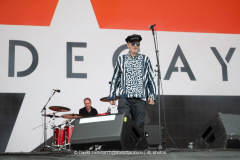 UK Decay on stage at The National Bowl in Milton Keynes on Sunday, June 22, 2025. Photo by David Jackson.