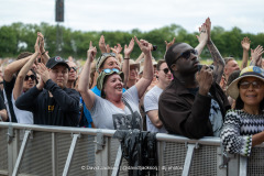 Fans watching acts perform at Forever Now at The National Bowl in Milton Keynes on Sunday, June 22, 2025. Photo by David Jackson.
