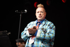 Public Image Ltd on stage at The National Bowl in Milton Keynes on Sunday, June 22, 2025. Photo by David Jackson.