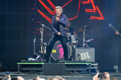 Billy Idol on stage at The National Bowl in Milton Keynes on Sunday, June 22, 2025. Photo by David Jackson.