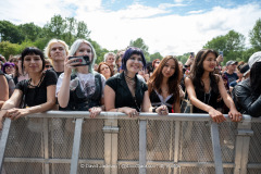 Fans watching acts perform at Forever Now at The National Bowl in Milton Keynes on Sunday, June 22, 2025. Photo by David Jackson.