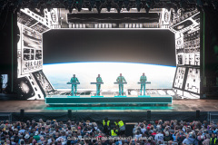 Kraftwerk on stage at The National Bowl in Milton Keynes on Sunday, June 22, 2025. Photo by David Jackson.