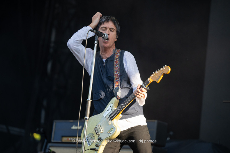 Johnny Marr on stage at Warwick Castle on Sunday, July 21. Photo by David Jackson.