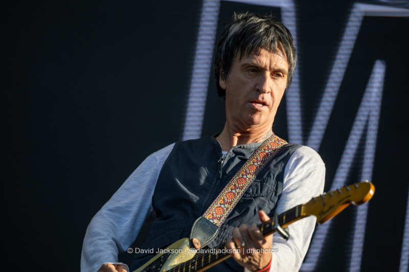 Johnny Marr on stage at Warwick Castle on Sunday, July 21. Photo by David Jackson.