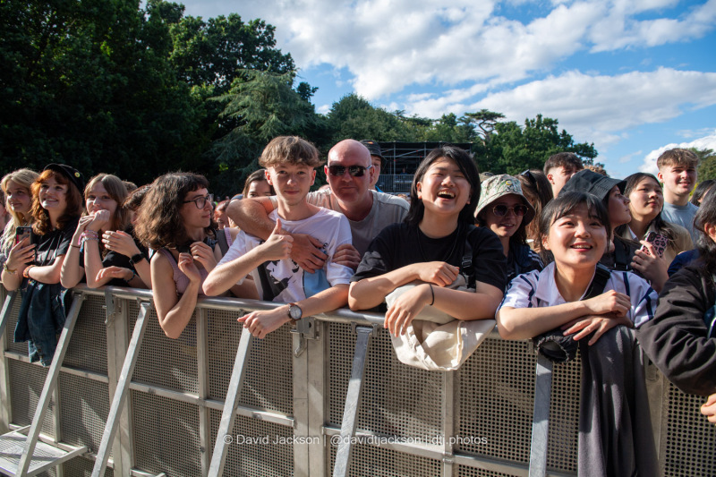 Music fans watching acts perform at Warwick Castle on Sunday, July 21. Photo by David Jackson.