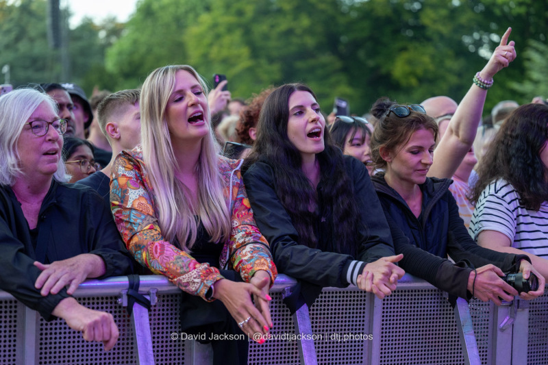 Music fans watching acts perform at Warwick Castle on Sunday, July 21. Photo by David Jackson.