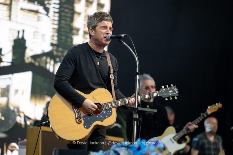 Noel Gallagher’s High Flying Birds on stage at Warwick Castle on Sunday, July 21. Photo by David Jackson.