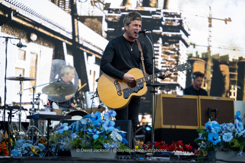 Noel Gallagher’s High Flying Birds on stage at Warwick Castle on Sunday, July 21. Photo by David Jackson.