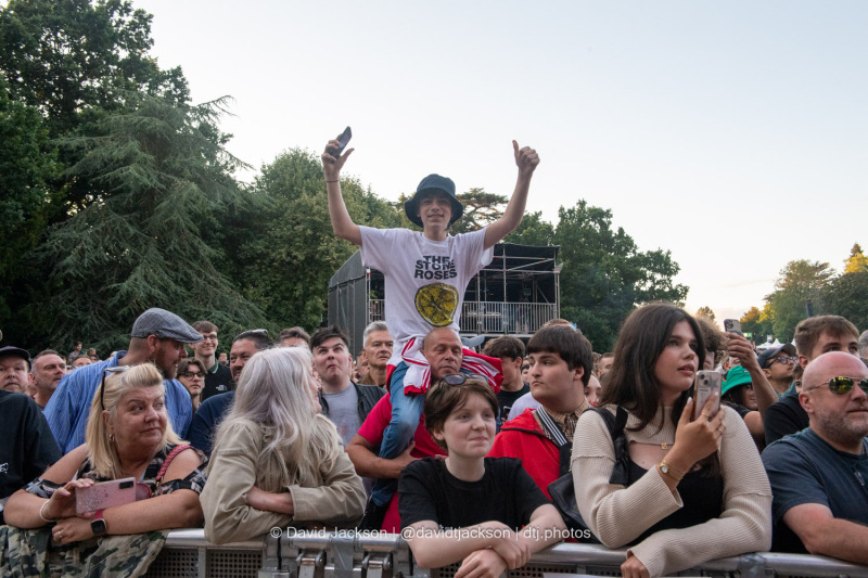 Music fans watching acts perform at Warwick Castle on Sunday, July 21. Photo by David Jackson.