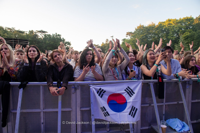 Music fans watching acts perform at Warwick Castle on Sunday, July 21. Photo by David Jackson.