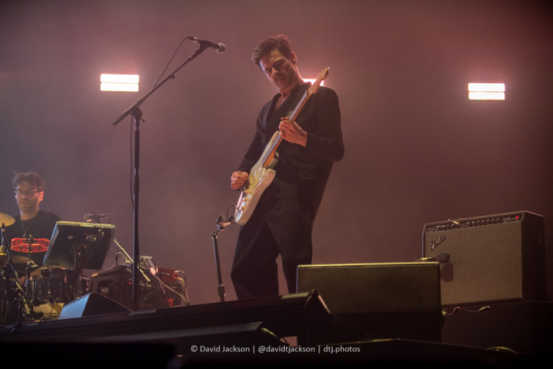 Guitarist Danny Connors and drummer Adam Gammage on stage at the Utilita Arena, Birmingham, March 10, 2023. Photo by David Jackson.