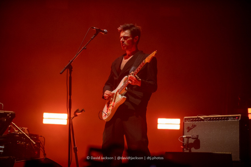 Guitarist Danny Connors on stage at the Utilita Arena, Birmingham, March 10, 2023. Photo by David Jackson.