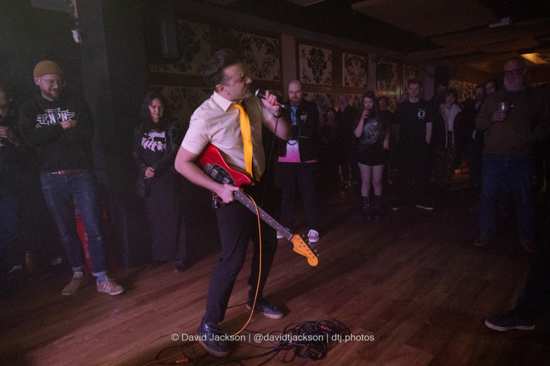 Utopia Development Corporation on stage at The Black Prince in Northampton on Thursday, January 30. Photo by David Jackson.