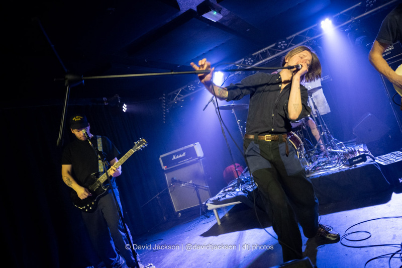 Heavy Lungs on stage at The Black Prince in Northampton on Thursday, January 30. Photo by David Jackson.