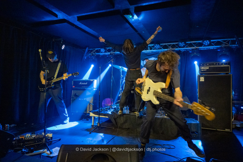 Heavy Lungs on stage at The Black Prince in Northampton on Thursday, January 30. Photo by David Jackson.